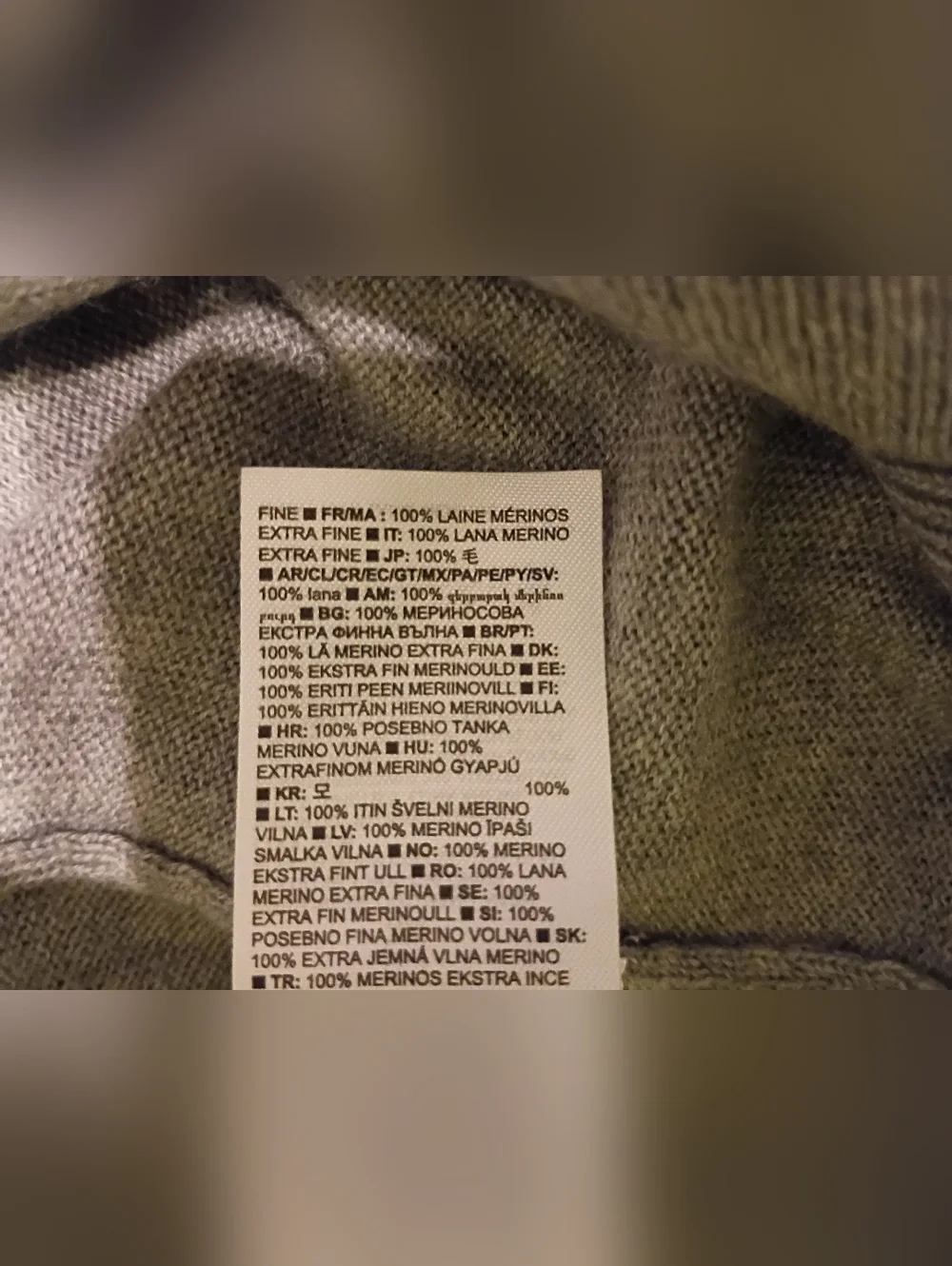 Banana Republic Men's Gray Crewneck Sweater 100% Laine Merino Wool Sz L‎